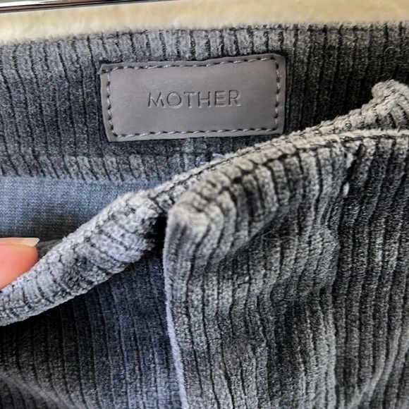 MOTHER seamless grey corduroy high rise legging - Picture 5 of 10